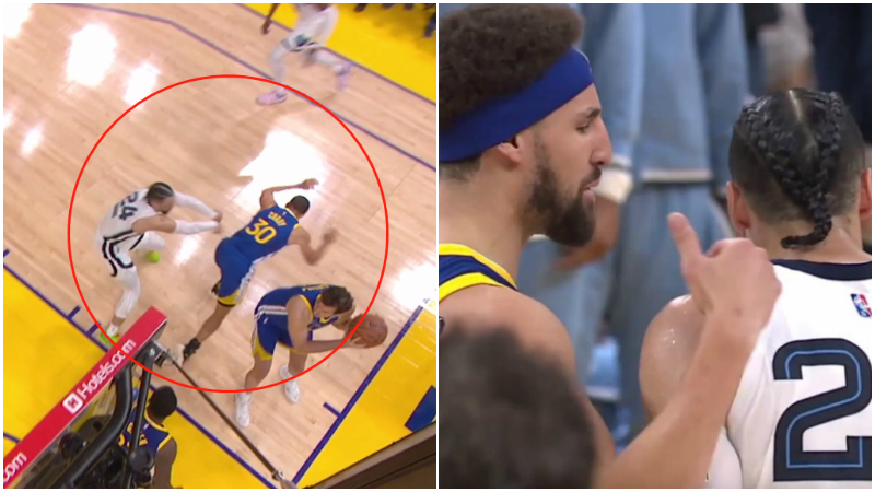 NBA / 【影片】Curry被Dillon惡犯，誰注意到格林和湯普森的反應？球迷：這就是KD離開原因！