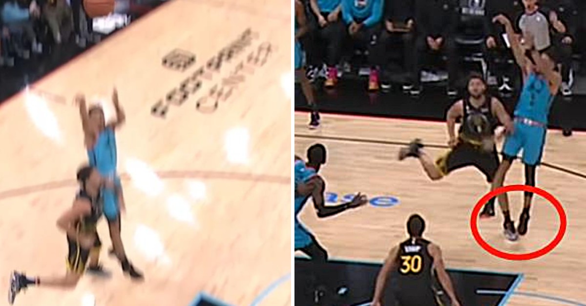 NBA / 【影片】布克落地險被「墊腳」湯普森動作備受質疑！網友：他真的急了