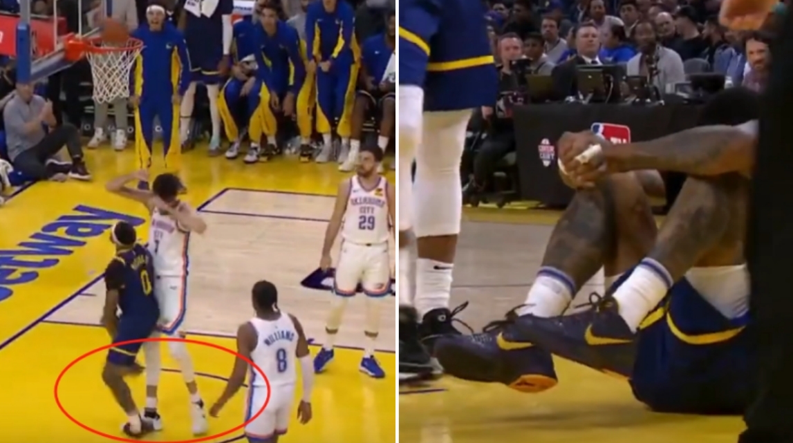 NBA / 【影片】小裴頓搶籃板落地踩到霍姆格倫，腳踝扭傷提前退出本場比賽