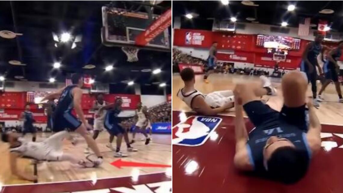 NBA / 【影片】周志豪右腳踝90度扭曲傷退：美媒直言灰熊詛咒，已冰敷治療能負重